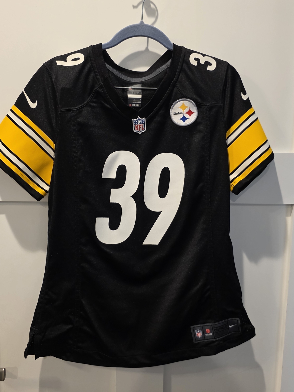 Pittsburgh Steelers Nike Jersey Mens M Football Fitzpatrick 39 NFL Onfield Black
